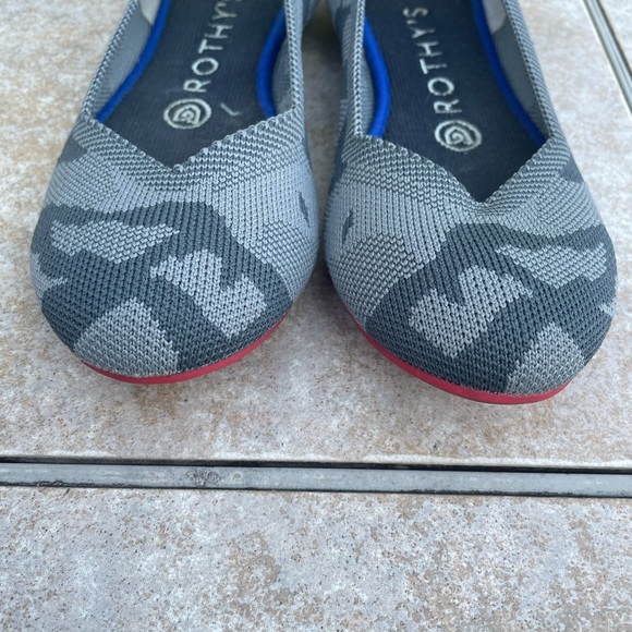 Rothy's Grey Camo Round Toe Flats - Picture 3 of 9